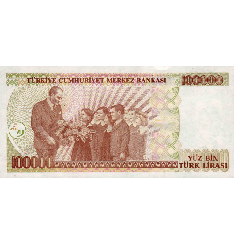 Turkey 100000 Lira 1970 Pick 206